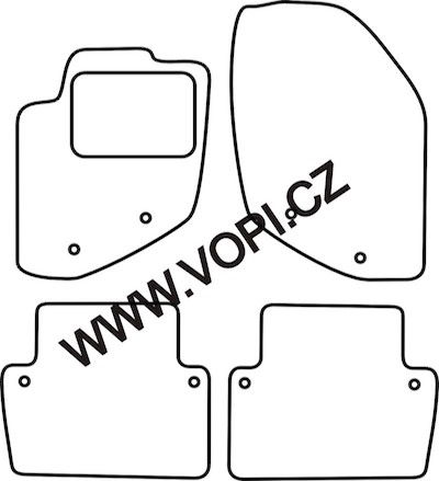 Autokoberce Volvo S80 1998 - 2006 Carfit (5010)